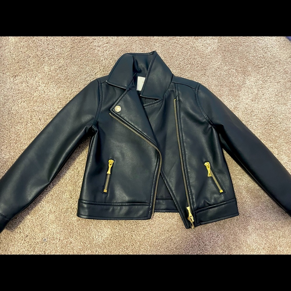 Little girl‘s Kate spade leather jacket (4T)